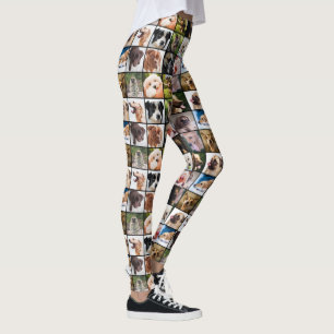 Leggings Guêtres mignonnes et drôles de collage de photo de