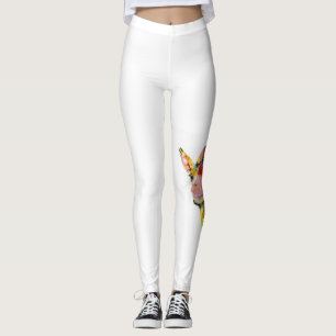 Leggings Guêtres modernes de girafe par l'artiste Kim