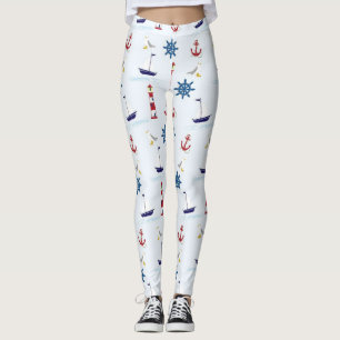 Leggings Guêtres nautiques de navigation heureuse