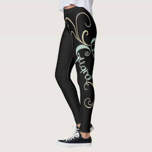 Leggings Guêtres noires de garde du drapeau avec la