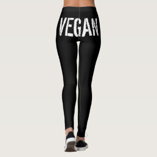 LEGGINGS GUÊTRES NOIRES DE LOGO "VÉGÉTALIEN"