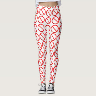 Leggings Guêtres non permises de signe