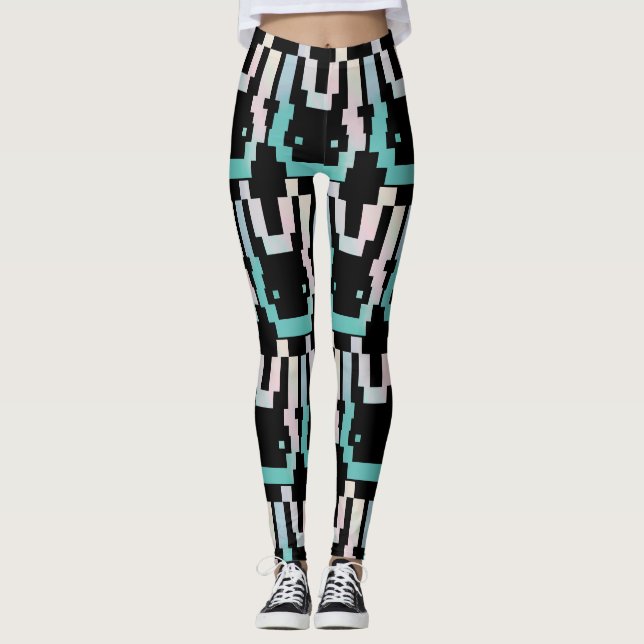 Leggings Guêtres officielles de logo de BelleBunny (Devant)