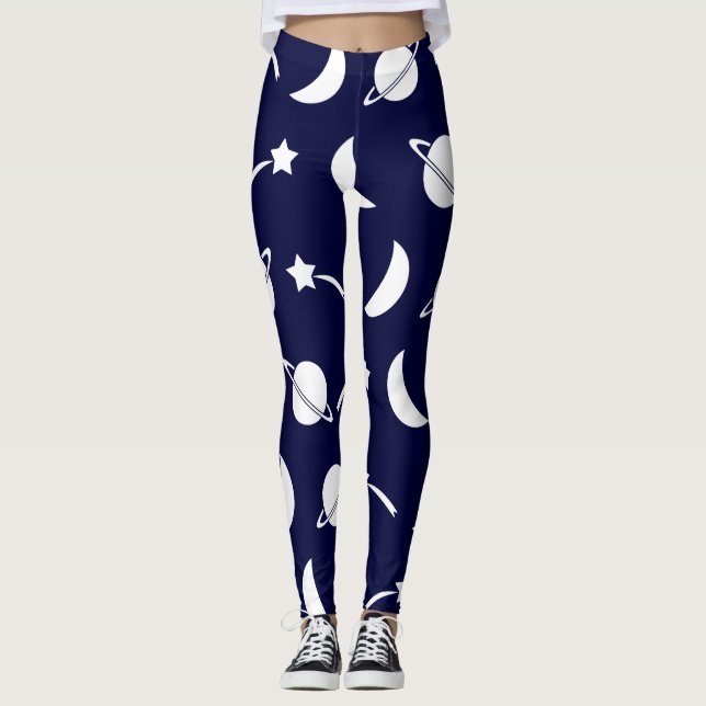 Leggings Guêtres orientées de l'espace (Devant)