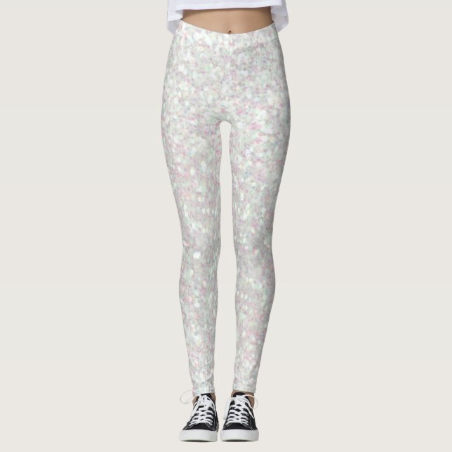 Leggings Guêtres - parties scintillantes iridescentes (Devant)