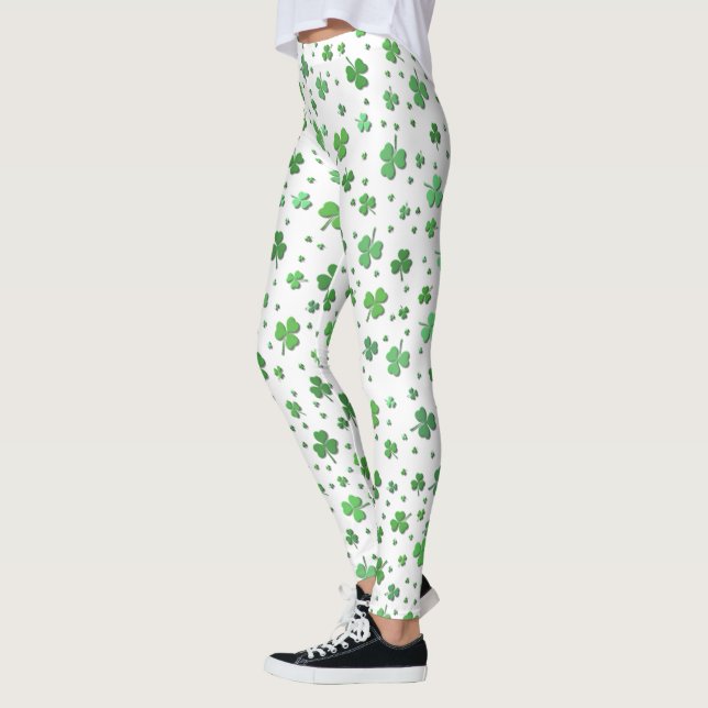 Leggings Guêtres - partout - douches des shamrocks (Gauche)