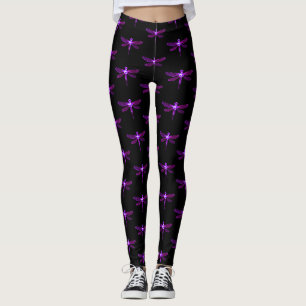 Leggings Guêtres pourpres de libellule