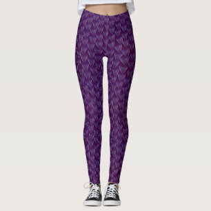 Leggings Guêtres pourpres d'échelle de dragon