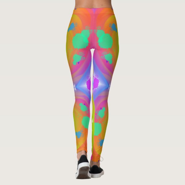 Leggings Guêtres reflétées Trippy (Dos)