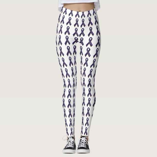 Leggings Guêtres rhumatoïdes de ruban de conscience de la (Devant)