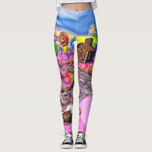 Leggings Guêtres roses de Candyland