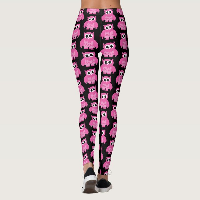 Leggings Guêtres roses drôles de séance d'entraînement de (Dos)