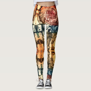 Leggings Guêtres tribales d'intaille