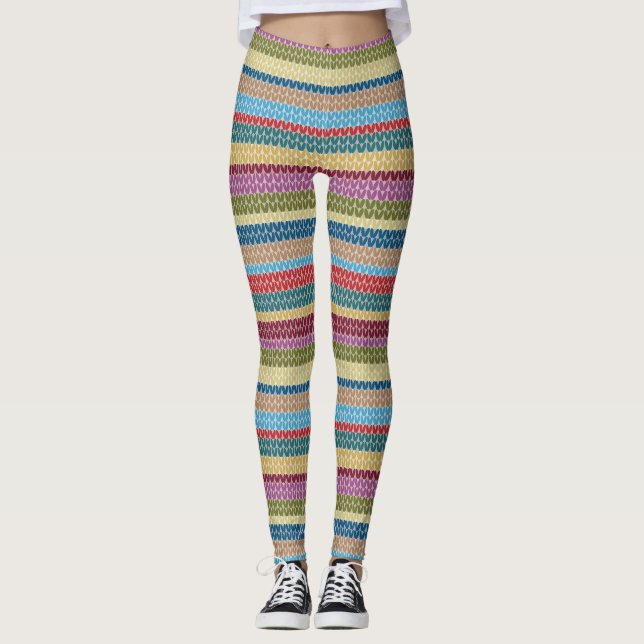 Leggings Guêtres tricotées (Devant)