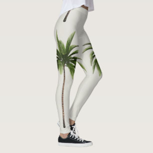 Leggings Guêtres tropicales d'été de palmier
