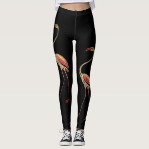 Leggings Guêtres vintages de Flamant rose