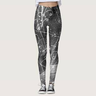 Leggings Guêtres vintages de physique de particules