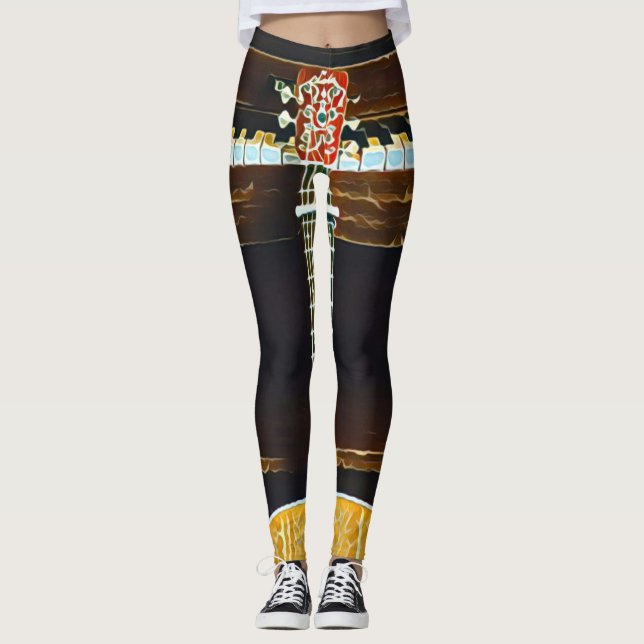 Leggings Guitar lovers gifts (Devant)