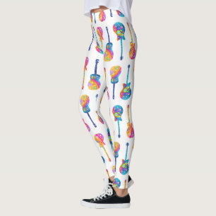 LEGGINGS GUITAR POP ART