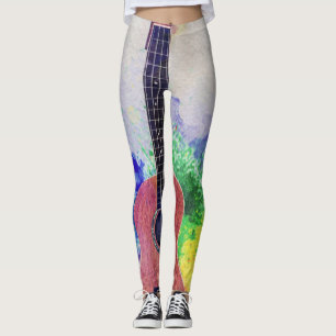 Leggings Guitare acoustique mignonne