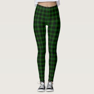 Leggings Gunn tartan vert noir plaid
