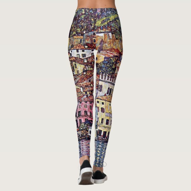 Leggings Gustav Klimt - Malcesine au lac de Garde Italie (Dos)
