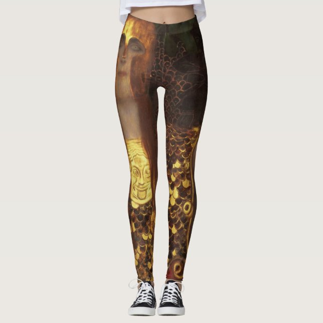 Leggings Gustav Klimt - Minerva Ou Pallas Athena (Devant)
