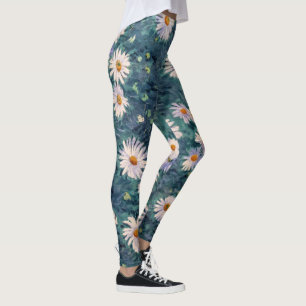 Leggings Gustave Caillebotte - Parterre de marguerites, dét