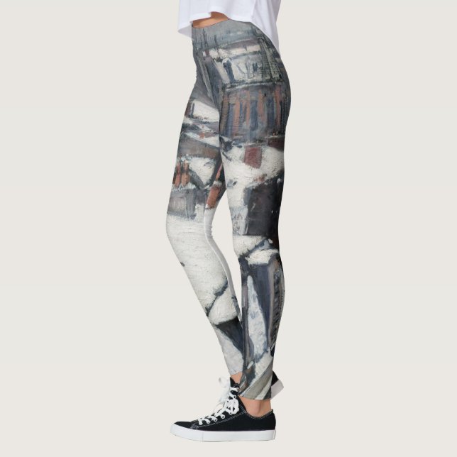 Leggings Gustave Caillebotte - Toits dans la neige (Gauche)