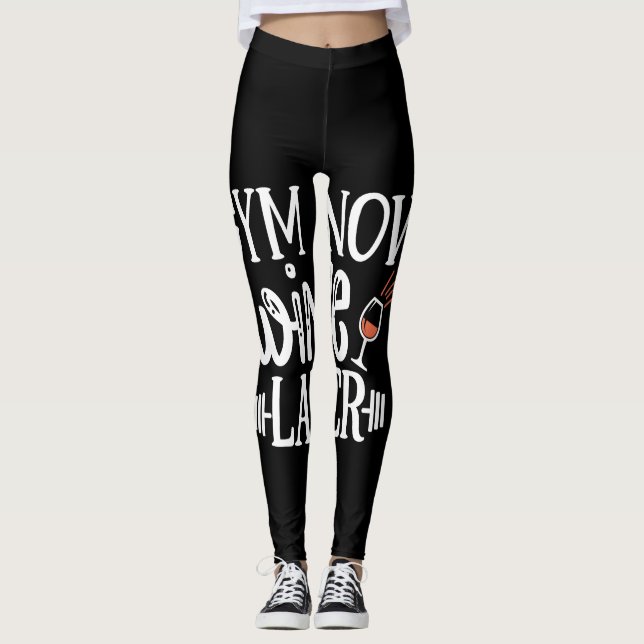 Leggings gym maintenant vin (Devant)