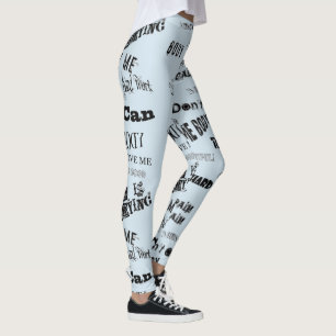 Leggings Gymgear - Word Art avec messages positifs