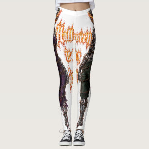 Leggings Halloween à jamais dans mon cœur Gothique Citrouil