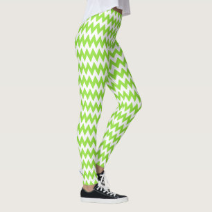 Leggings Halloween Chic Green Blanc Stylish Mode costume