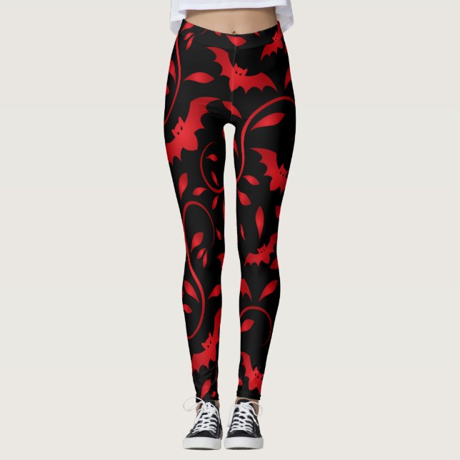 Leggings halloween_Conception des chauves-souris volantes (Devant)