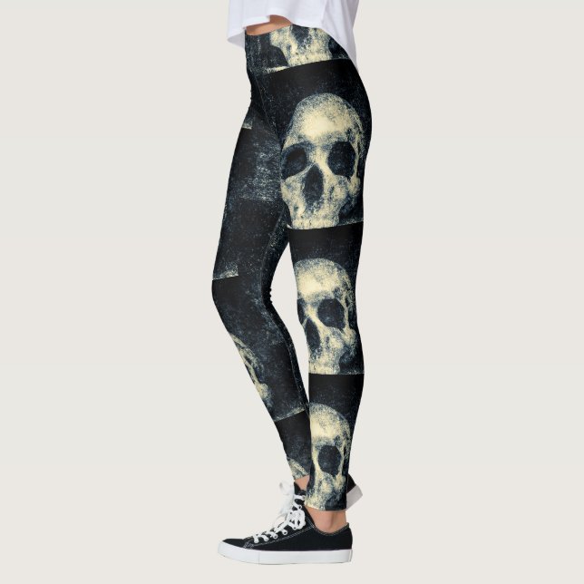 Leggings Halloween crâne doux (Gauche)