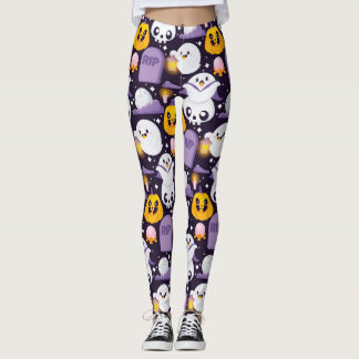 Leggings Halloween éffrayant Cute Ghosts