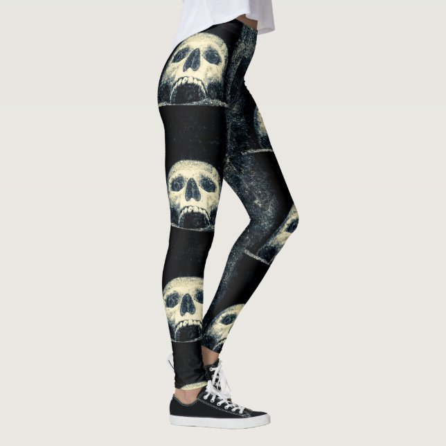 Leggings Halloween horrible crâne (Droite)