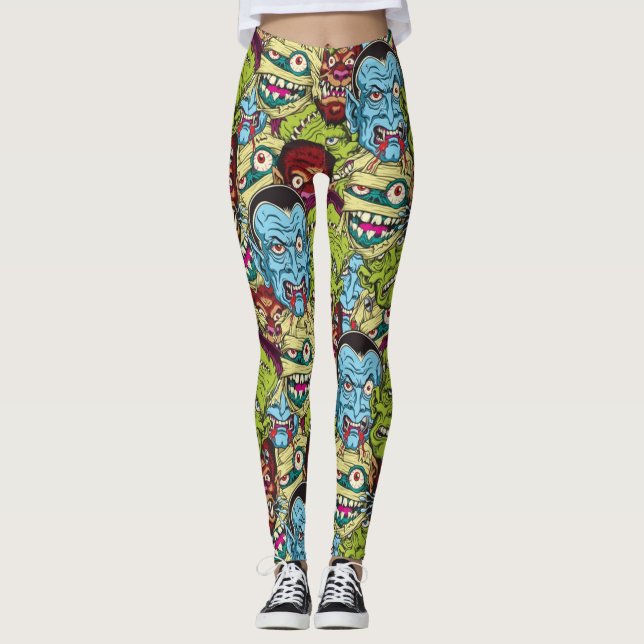Leggings Halloween Monster Mash (Devant)