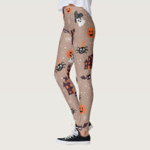 Halloween Motif Pale Taupe