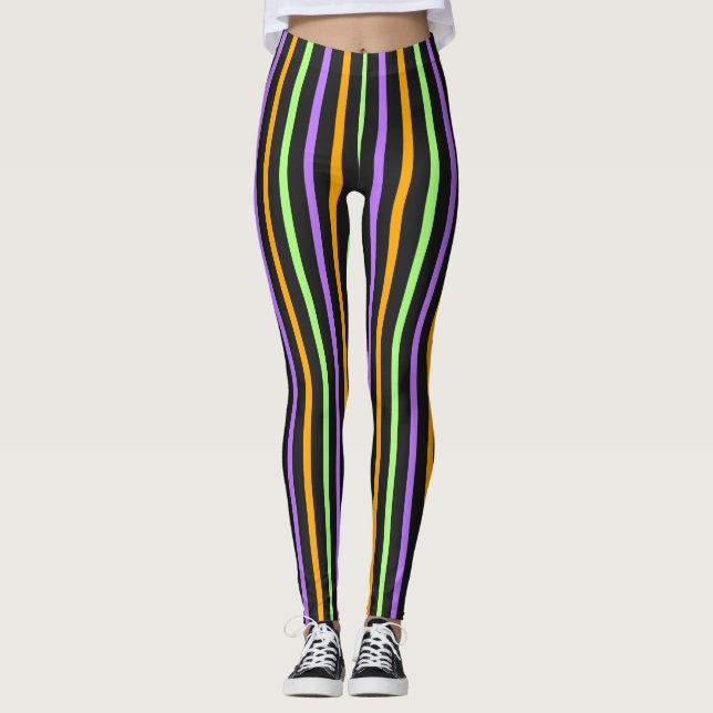 LEGGINGS HALLOWEEN STRIPÉ (Devant)