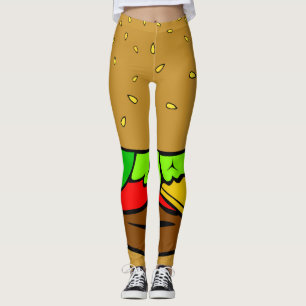Leggings hamburger cheeseburger restauration rapide