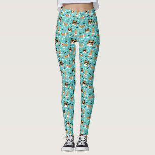 Leggings Hameçon Shetland pattes Motifs pattes
