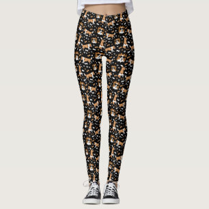 Leggings Hameçon Shetland pattes Motifs pattes