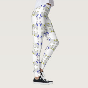 Leggings Hanoukka Cute Alpaca Feliz Janucá