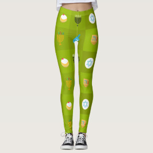 Leggings hanoukka verte