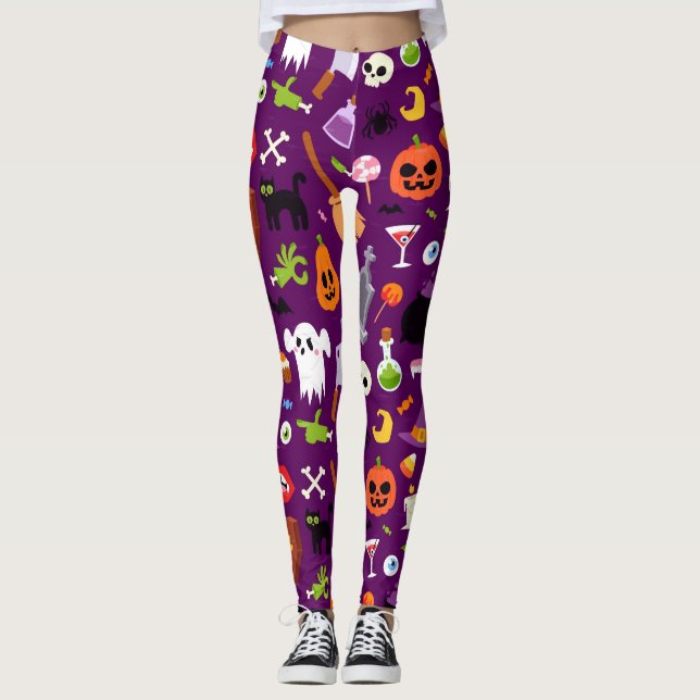 Leggings Happy Halloween design (Devant)