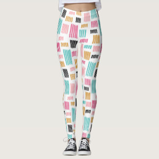 Leggings Happy Paintbrush Stripes : Sport coloré