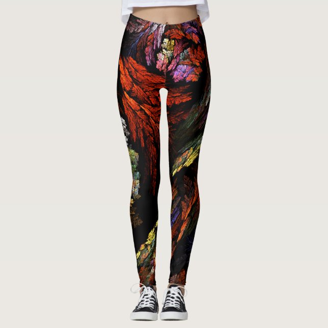 Leggings Harmonie des couleurs Art Abstrait (Devant)