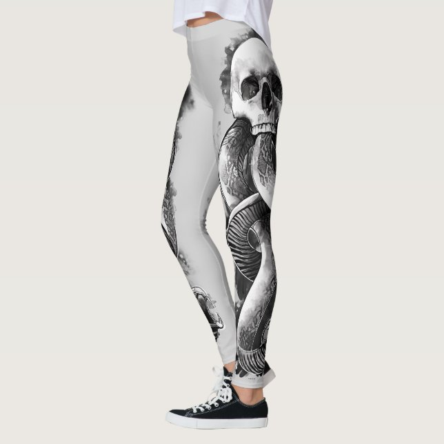 Leggings Harry Potter | Aquarelle de marque foncée (Gauche)