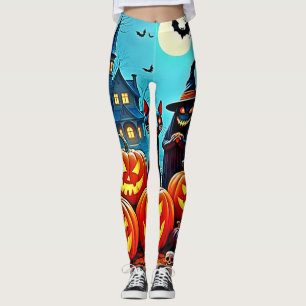 Leggings Haunted Halloween conception de nuit